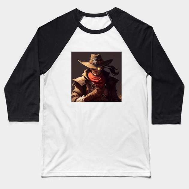 Illustration of Cowboy Kerm Baseball T-Shirt by KOTYA